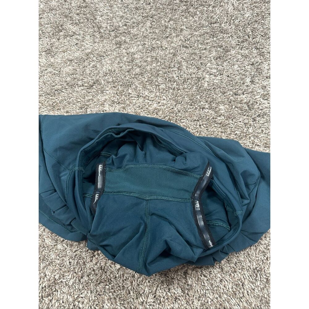 Lululemon Circuit Breaker Skirt II (Regular) 13" Submarine Teal Skort Tennis 2 - Picture 6 of 9